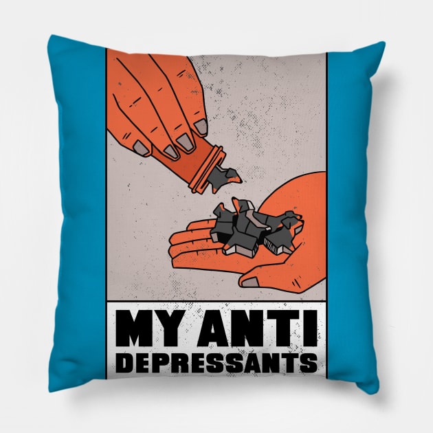 My Antidepressants Pillow by Threadded