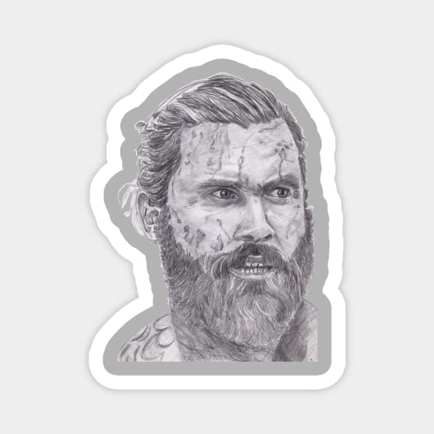 Vikings Rollo Lodbrock Magnet by TaliArtiYa