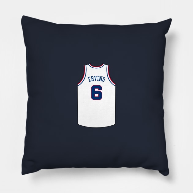 Julius Erving Philadelphia Jersey Qiangy Pillow by qiangdade