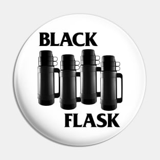 Black Flask - Black Flag Parody Design Tribute Pin