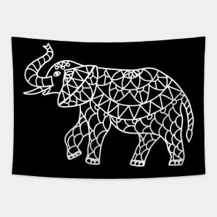 Mandala Elephant Tapestry