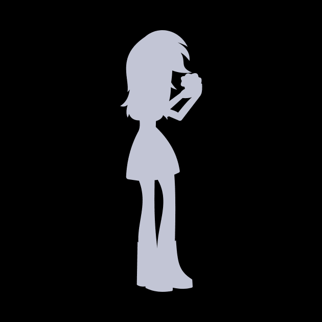 Derpy Hooves Equestria Girls Silhouette by Wissle