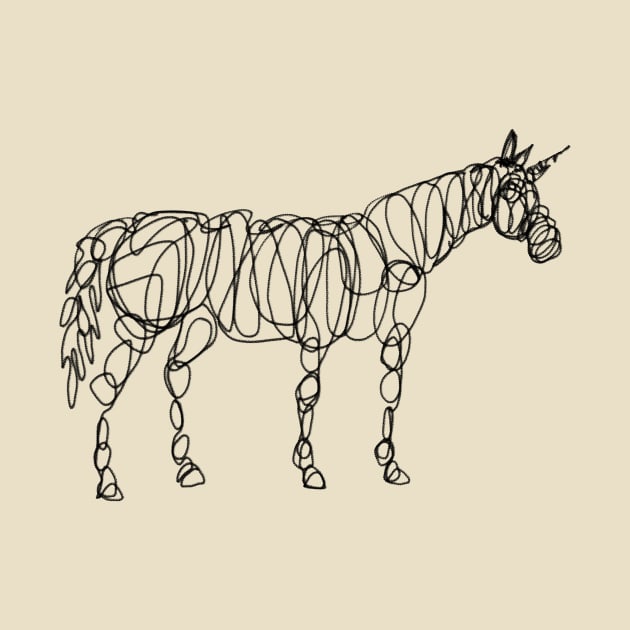Scribbled Unicorn by Thatssounicorny