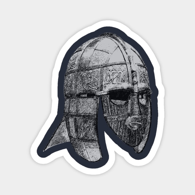 The Sutton Hoo Anglo-Saxon Helmet Magnet by MedievalSteward