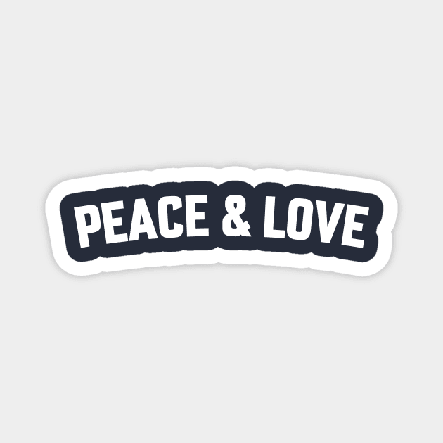 PEACE & LOVE Magnet by LOS ALAMOS PROJECT T