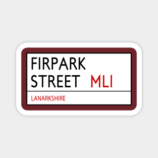 FIRPARK STREET Sign - MOTHERWELL Magnet