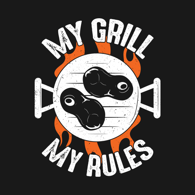 My Grill My Rules BBQ Season Pitmaster Gift by Dolde08