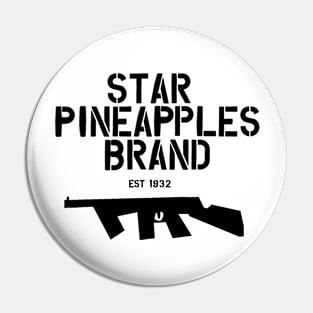 Star Pineapples Brand Pin