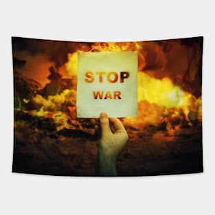 STOP WAR Tapestry