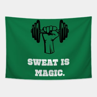 Sweat Is Magic Workout Tapestry