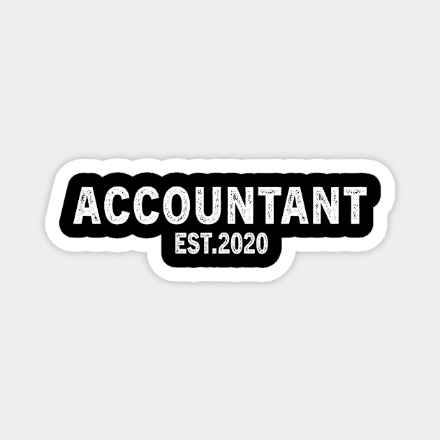 Accountant Est 2020 Graduation Gift Magnet by followthesoul