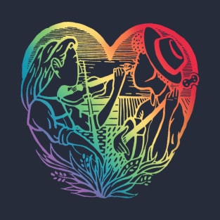 Earful Artful Heart-full Full Color T-Shirt
