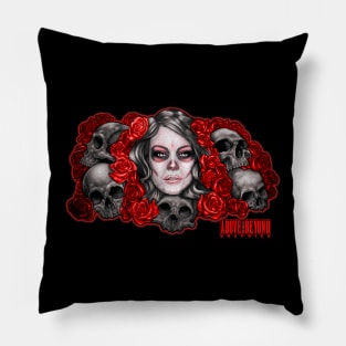 Bed of Red Roses Pillow