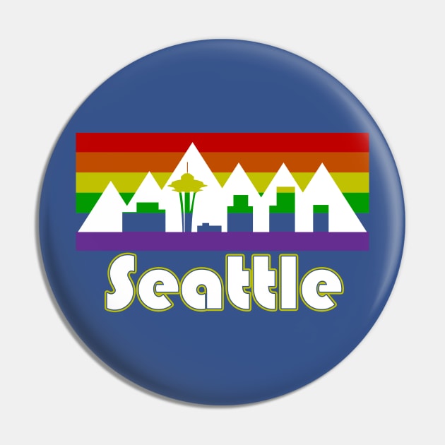 Seattle Rainbow Pin by 425er