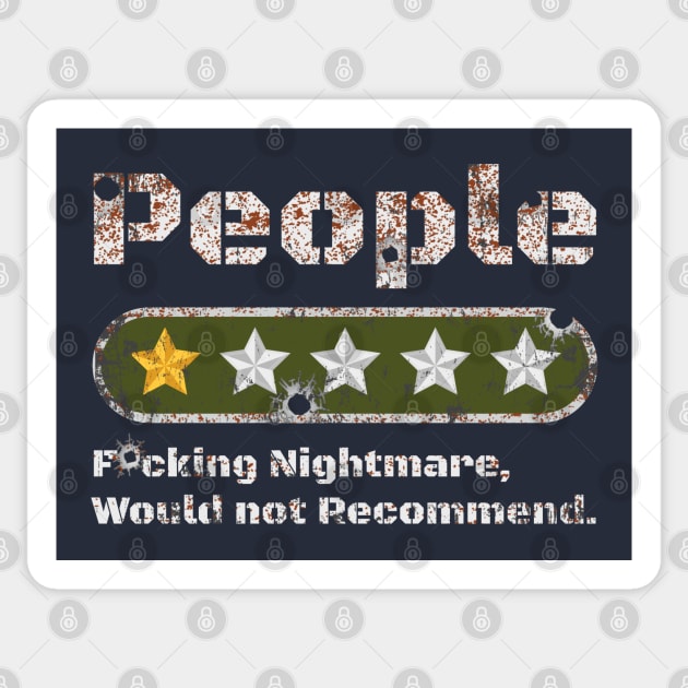 People, One Star - One Star - Sticker | TeePublic