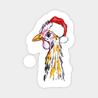 Christmas chicken Magnet