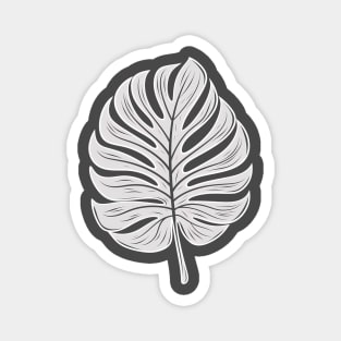 Cool monstera leaf, plant motif Magnet