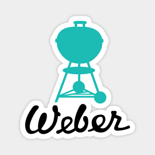 Grill Giants Weber Classic Vintage Light Green/Blue Kettle Magnet