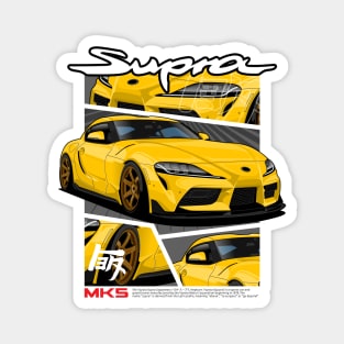 Toyota Supra MK5 (Yellow) Magnet