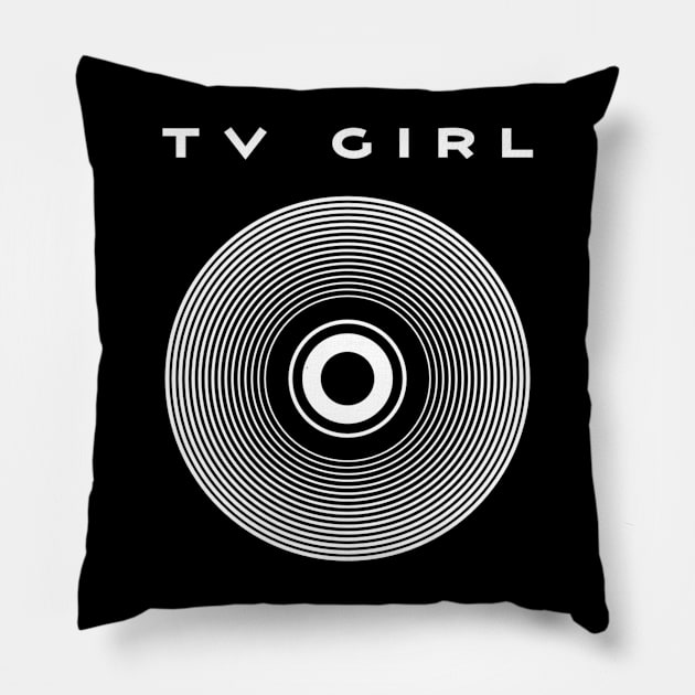 Retro TV Girl Pillow by Tiru Store 