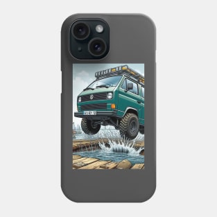 van in a puddle Phone Case