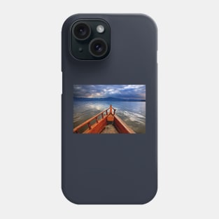 Boat ride in Lake Kerkini Phone Case