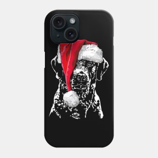 Santa Chesapeake Bay Retriever Christmas dog Phone Case