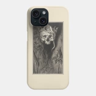 The Duchess of Malfi Skull Crown Flowers Phone Case