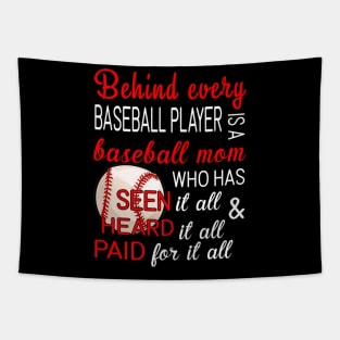 Baseball Mom Softball Player Tapestry