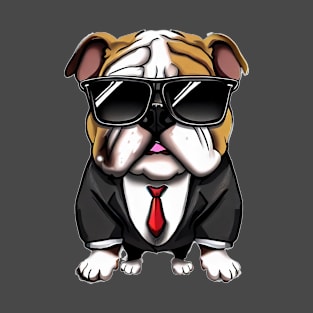 French Bulldog Cartoon with sunglasses T-Shirt