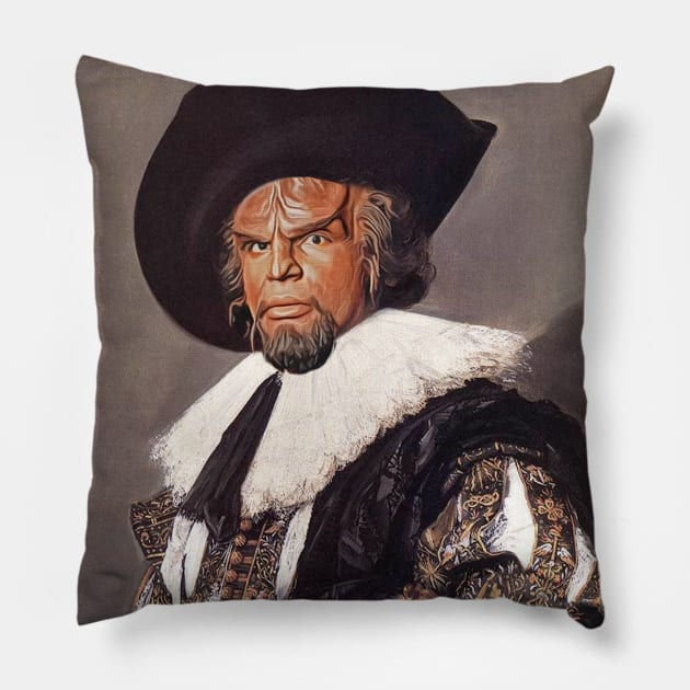 Renaissance Klingon Pillow by creativespero