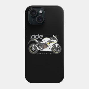 Ride cbr500r white Phone Case