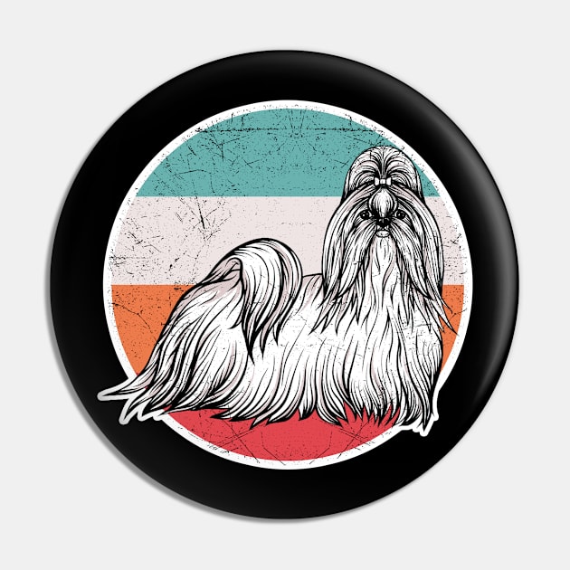 Vintage Retro Shih Tzu Pin by aaltadel