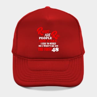 Roses Are Red People Are Fake Sarcastic Fun Quote Hat
