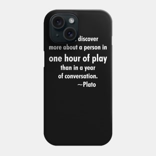 Plato One Hour of Play Phone Case