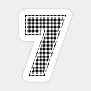 Plaid Number - 7 - Dark Magnet