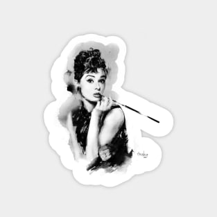 Audrey Hepburn in Ink Magnet