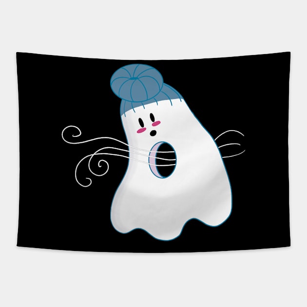 Little Ghost Airy Tapestry by nathalieaynie