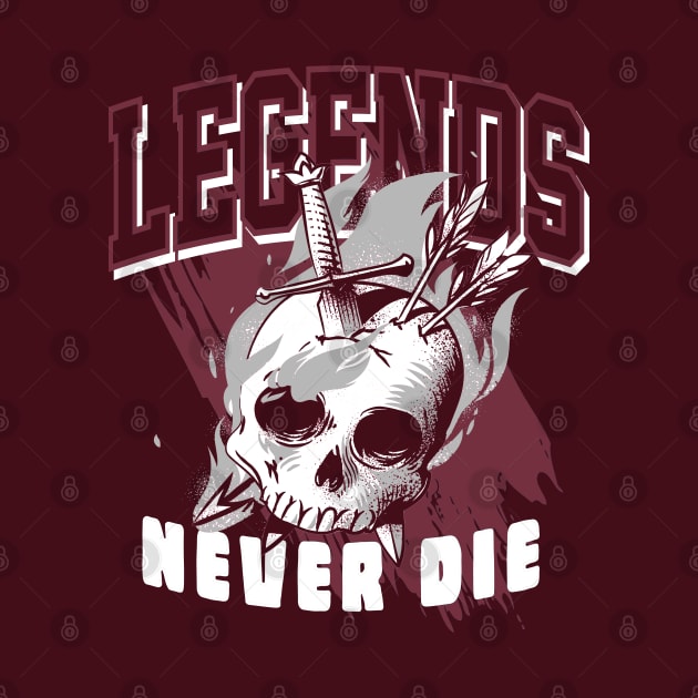 Legends Never Die Dark Beetroot by funandgames