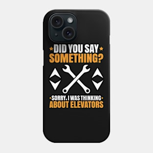 Elevator Mechanic Elevator Installer Phone Case