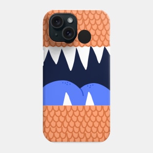 Orange Scales Monster Mouth Phone Case