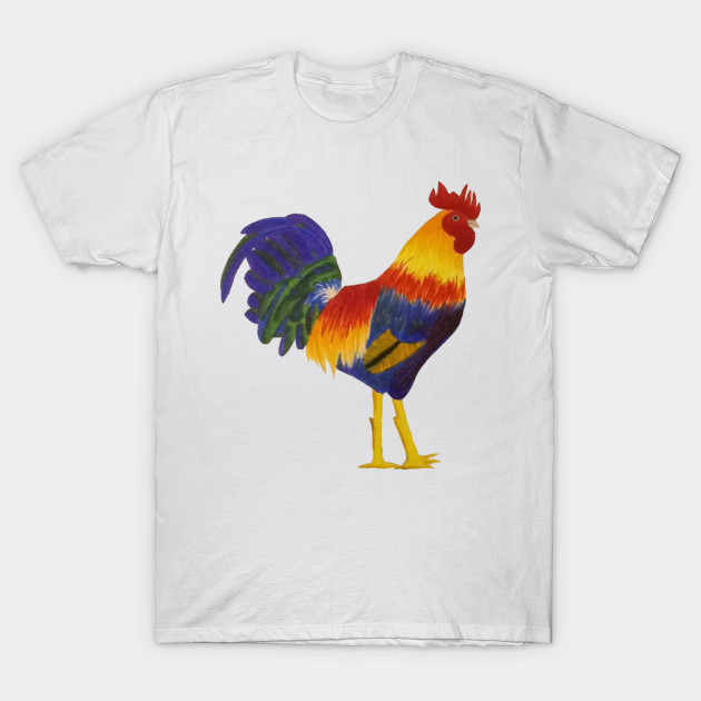 Colorful Rooster - Rooster - T-Shirt | TeePublic