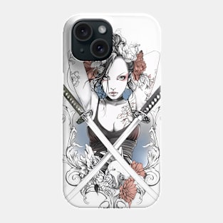 Geishas and Bushido, Eastern Culture Graphic T-shirt 28 Phone Case