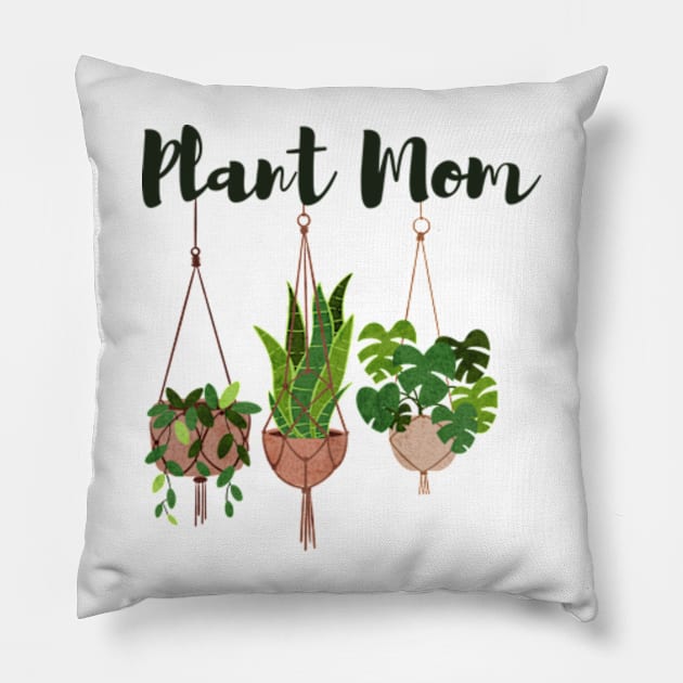 Hanging Planters Pack For Plant Mom Pillow by larfly