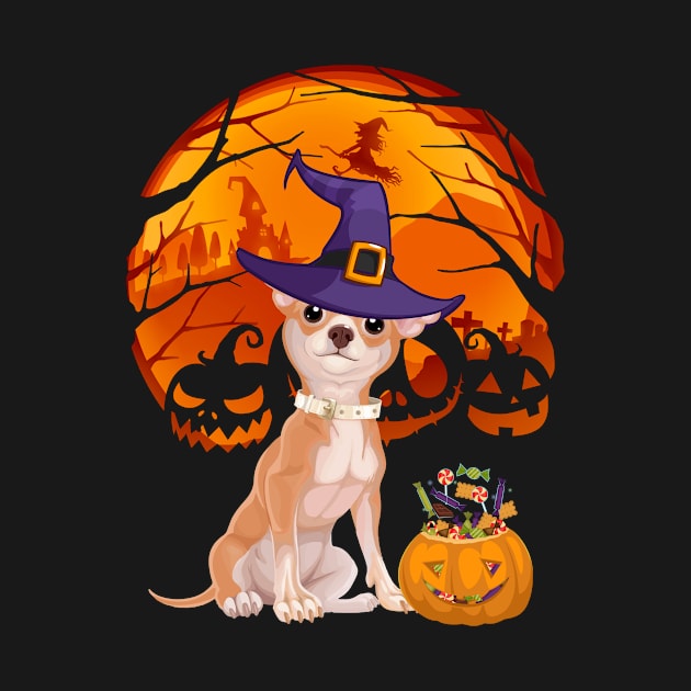 Chihuahua pumpkin witch by jrgmerschmann