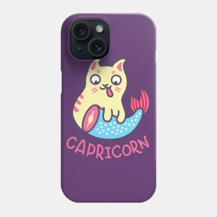 Funny Capricorn Cat Horoscope Tshirt - Astrology and Zodiac Gift Ideas! Phone Case