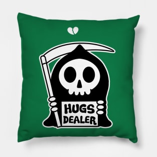 Hugs Dealer Cute Grim Reaper Pillow