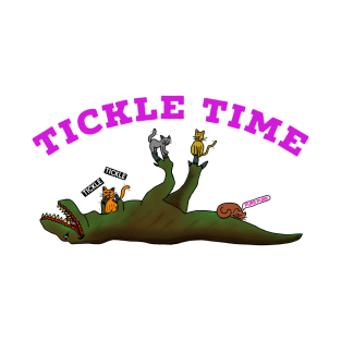 Tickle Time T-Rex & Kittens T-Shirt