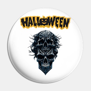 Halloween skull Pin