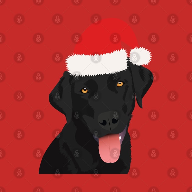 Christmas Black Labrador by KCPetPortraits